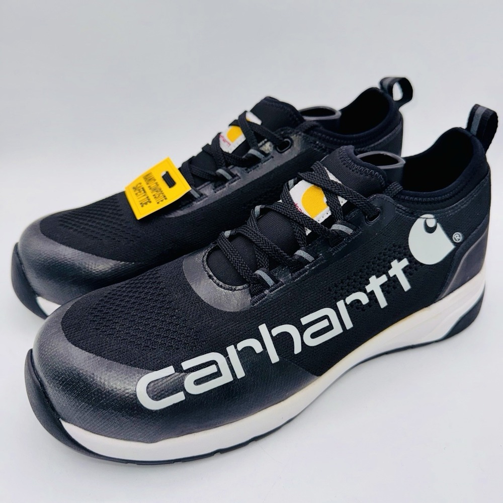 Carhartt Force Logo Work Shoes Men's Size 11 Black Composite Toe
